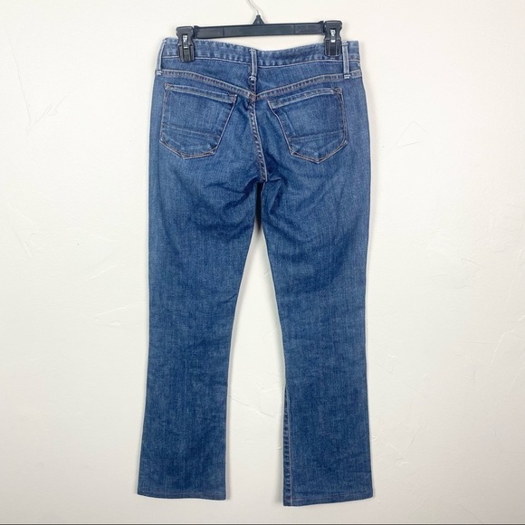 Earnest Sewn | Dark Wash Low Rise Boot Cut Jeans Size 25 - Picture 3 of 5